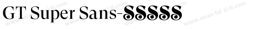 GT Super Sans字体转换